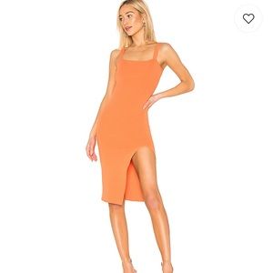 Revolve orange knit dress